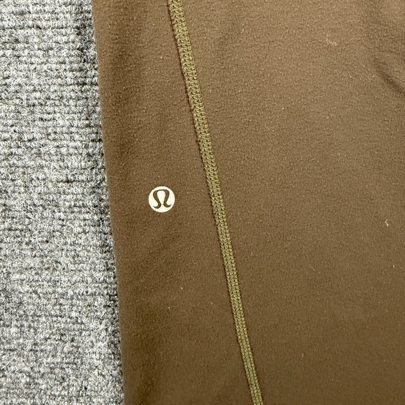 Lululemon Flare Activewear Leggings Brown Womens Size 8-10 #1345 - Picture 3 of 10